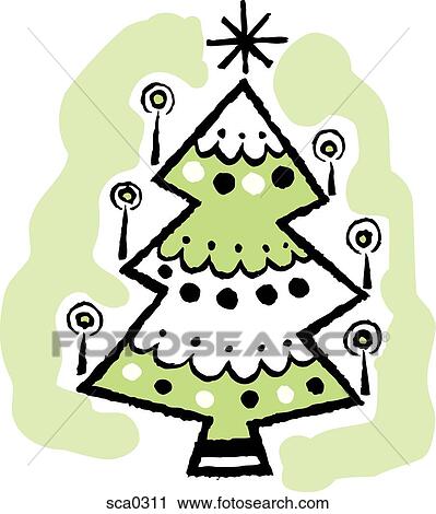 chubby christmas tree View Large Illustration Clip Art - chubby christmas tree. Fotosearch