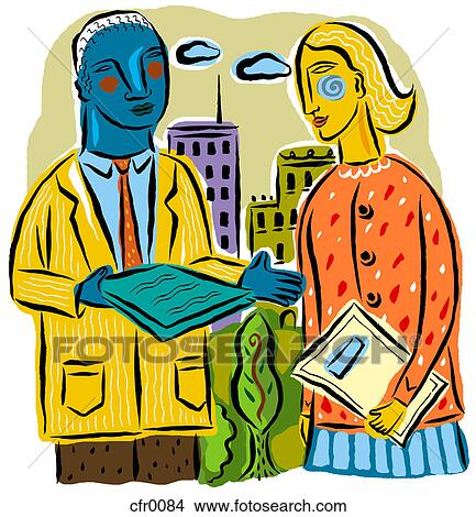 Stock Illustration - colleagues. Fotosearch
