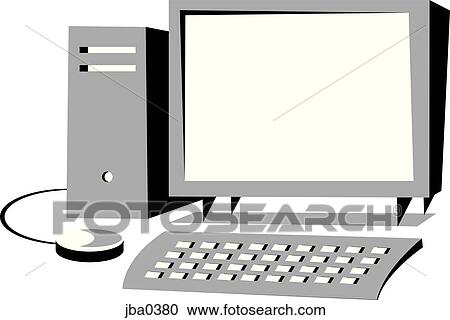 computer View Large Illustration Clipart - computer. Fotosearch