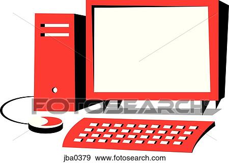 computer View Large Illustration Stock Illustration - computer. Fotosearch