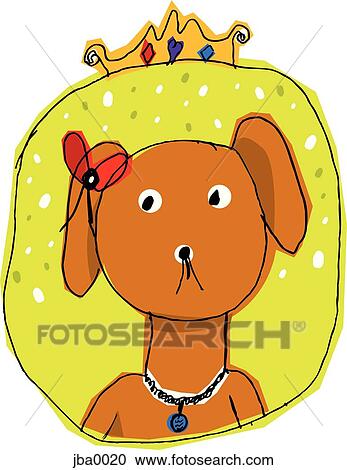 cute dog View Large Illustration Clipart - cute dog. Fotosearch