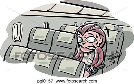 Stock Illustration - fear of flying. Fotosearch