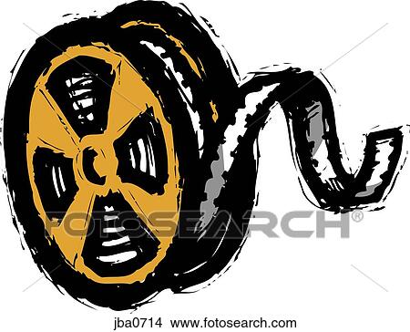 Stock Illustration - film reel. Fotosearch