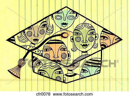 graduates View Large Illustration Stock Illustration - graduates. Fotosearch