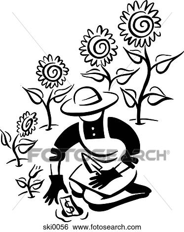 green thumb b&w View Large Illustration Stock Illustration - green thumb b&w. Fotosearch