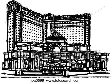 Stock Illustration - hotel b&w. Fotosearch