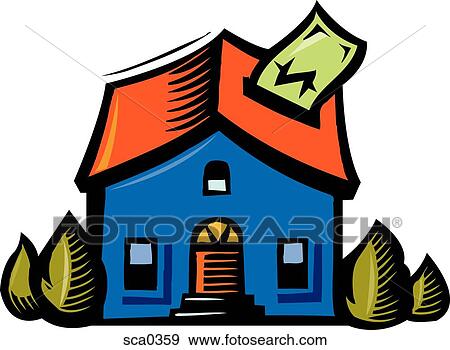 little house bank View Large Illustration Stock Illustration - little house bank. Fotosearch