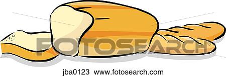 Loaves of bread Drawing | jba0123 | Fotosearch