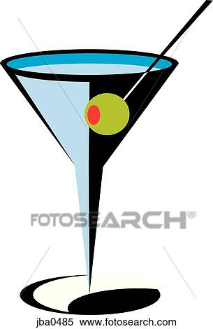 martini and an olive View Large Illustration Stock Illustration - martini and an olive. Fotosearch