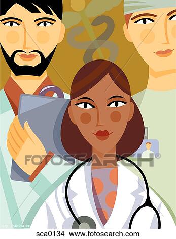 Stock Illustration - medical staff. Fotosearch