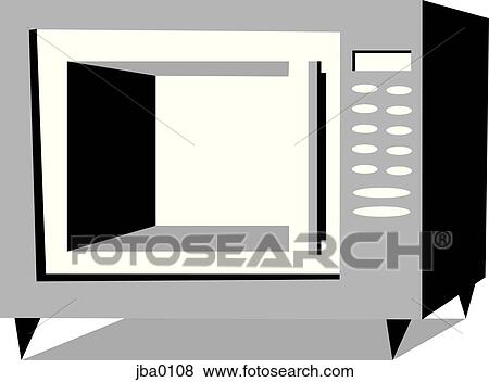 microwave b&w View Large Illustration Stock Illustration - microwave b&w. Fotosearch