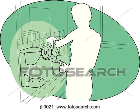 Morning Coffee View Large Illustration Clip Art - Morning Coffee. Fotosearch
