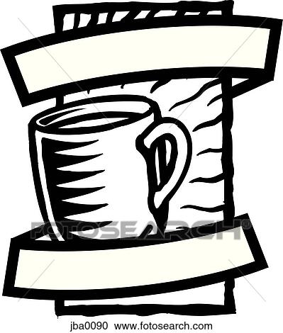 mug logo b&w View Large Illustration Clipart - mug logo b&w. Fotosearch