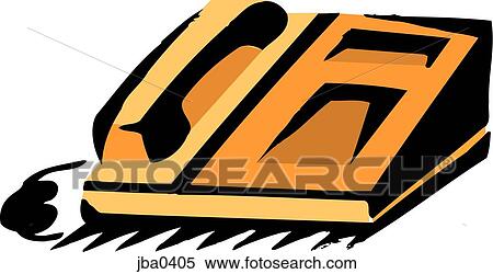 Stock Illustration - office phone. Fotosearch