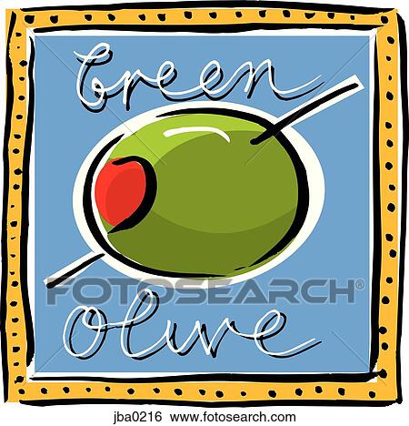 olive sign View Large Illustration Stock Illustration - olive sign. Fotosearch