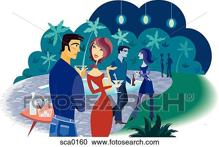 party View Large Illustration Clipart - party. Fotosearch