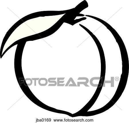 Stock Illustration - peach b&w. Fotosearch