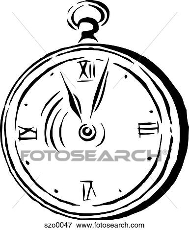 Stock Illustration - pocket watch. Fotosearch
