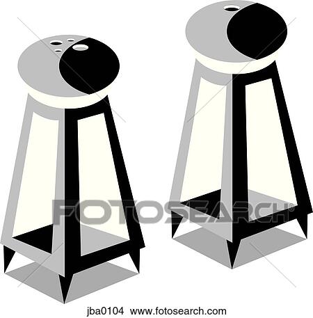 Stock Illustration - salt and pepper b&w. Fotosearch