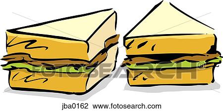 sandwich View Large Illustration Drawing - sandwich. Fotosearch