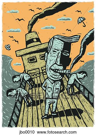 Clipart - seasick. Fotosearch