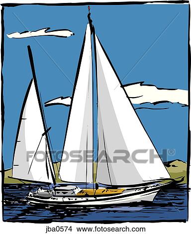 Stock Illustration - set sail. Fotosearch