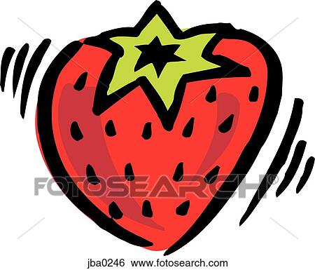 Stock Illustration - shakey strawberry. Fotosearch