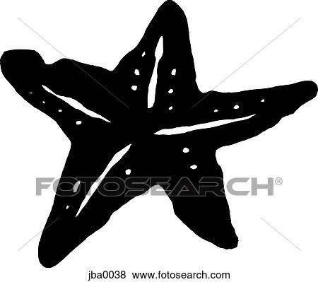 starfish b&w View Large Illustration Stock Illustration - starfish b&w. Fotosearch