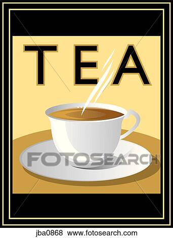 steaming cup of tea View Large Illustration Stock Illustration - steaming cup of tea. Fotosearch