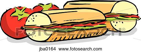 sub sandwich View Large Illustration Stock Illustration - sub sandwich. Fotosearch
