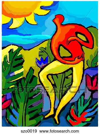 Stock Illustration - sun dance. Fotosearch