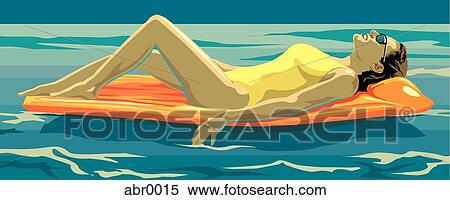 sunbather View Large Illustration Stock Illustration - sunbather. Fotosearch