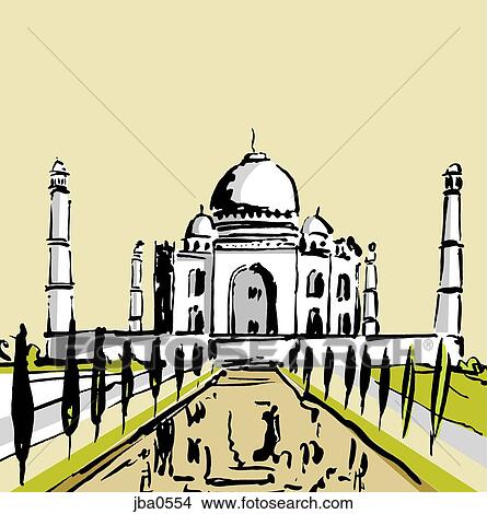 taj mahal View Large Illustration Stock Illustration - taj mahal. Fotosearch