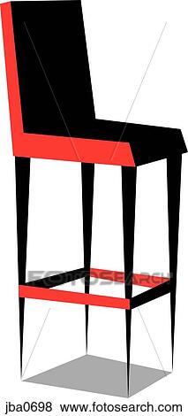 tall chair View Large Illustration Stock Illustration - tall chair. Fotosearch