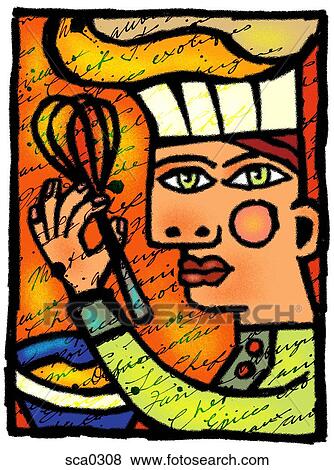 the chef View Large Illustration Stock Illustration - the chef. Fotosearch