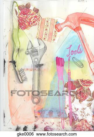 tools View Large Illustration Stock Illustration - tools. Fotosearch