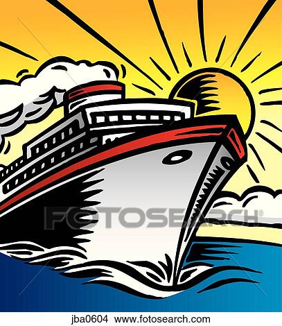 Stock Illustration - tropical cruise vacation. Fotosearch