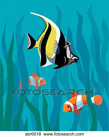 Stock Illustration - tropical fish. Fotosearch