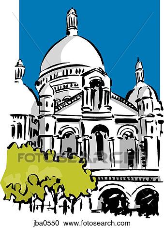 various buildings View Large Illustration Clipart - various buildings. Fotosearch