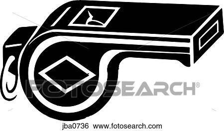 Stock Illustration - whistle b&w. Fotosearch