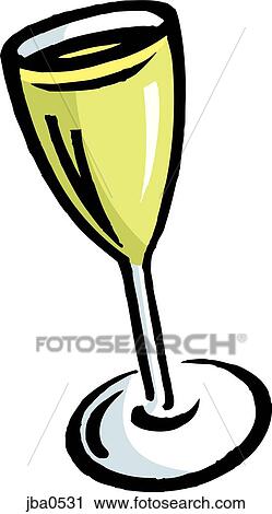 Clip Art - white wine. Fotosearch