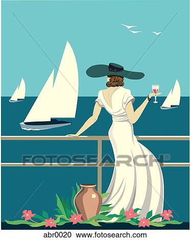 woman with fine wine View Large Illustration Clipart - woman with fine wine. Fotosearch