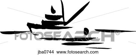 yacht b&w View Large Illustration Stock Illustration - yacht b&w. Fotosearch