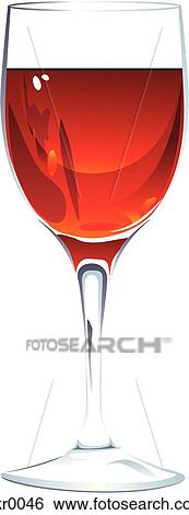 a glass of red wine View Large Illustration Stock Illustration - a glass of red wine. Fotosearch
