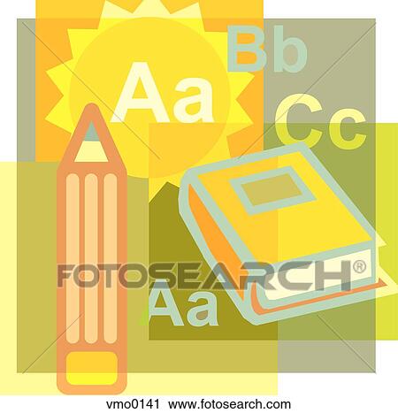 Clip Art - abc's of education. Fotosearch