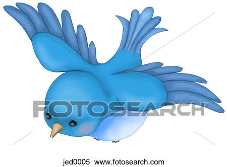 Stock Illustration - bluebird. Fotosearch