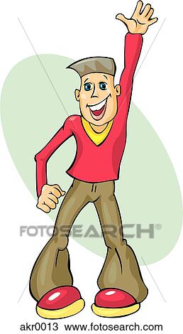 boy dancing View Large Illustration Drawing - boy dancing. Fotosearch