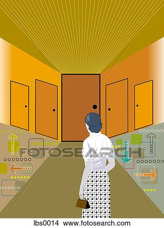 Stock Illustration - career choice. Fotosearch