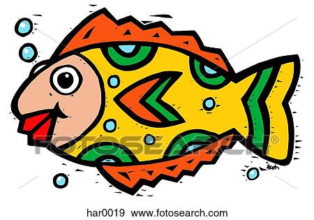 colorful fish View Large Illustration Stock Illustration - colorful fish. Fotosearch