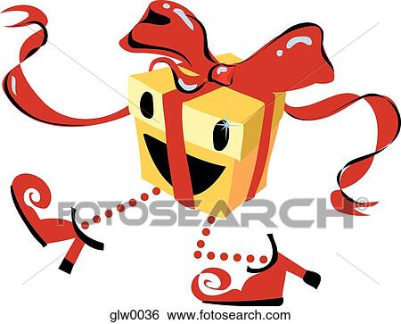 Stock Illustration - dancing present. Fotosearch